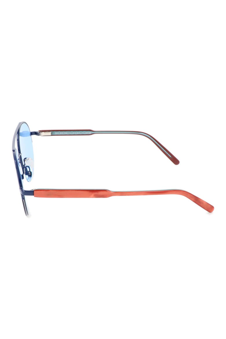 52mm Round Sunglasses, Alternate, color, BLACK