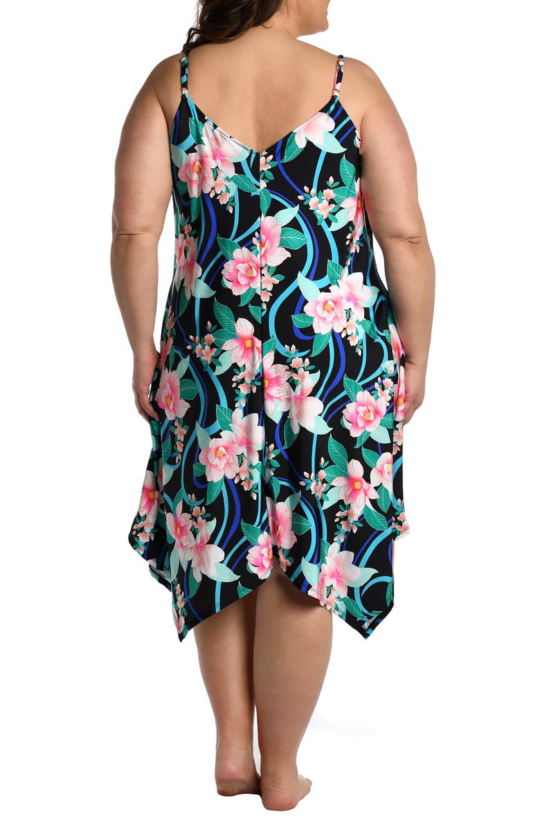 La Blanca Nightfall Cover-Up Scarf Dress, Alternate, color, Black