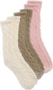 NORDSTROM RACK Assorted 3-Pack Cable Butter Socks