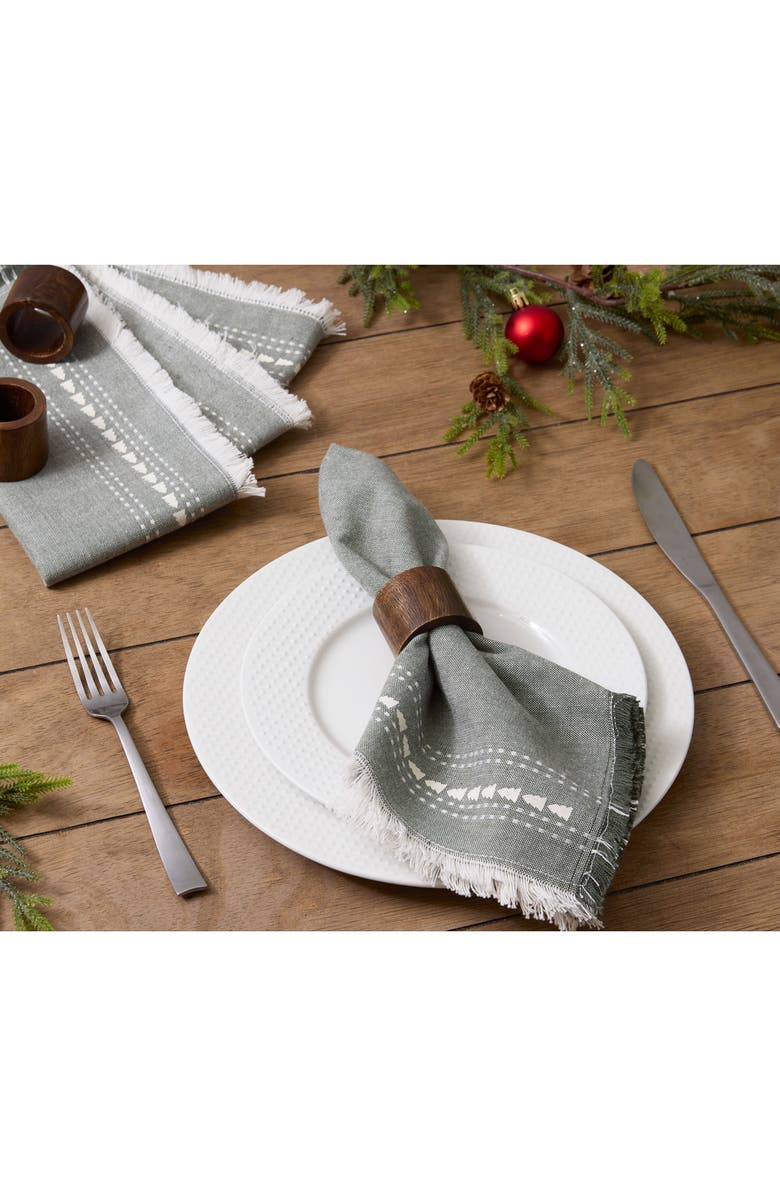 Design Imports Balsam Fir Tree Set of 4 Napkins, Alternate, color, Balsam Fir Tree