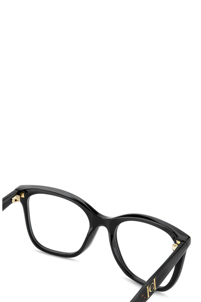 52mm Round Optical Glasses, Alternate, color, BLACK