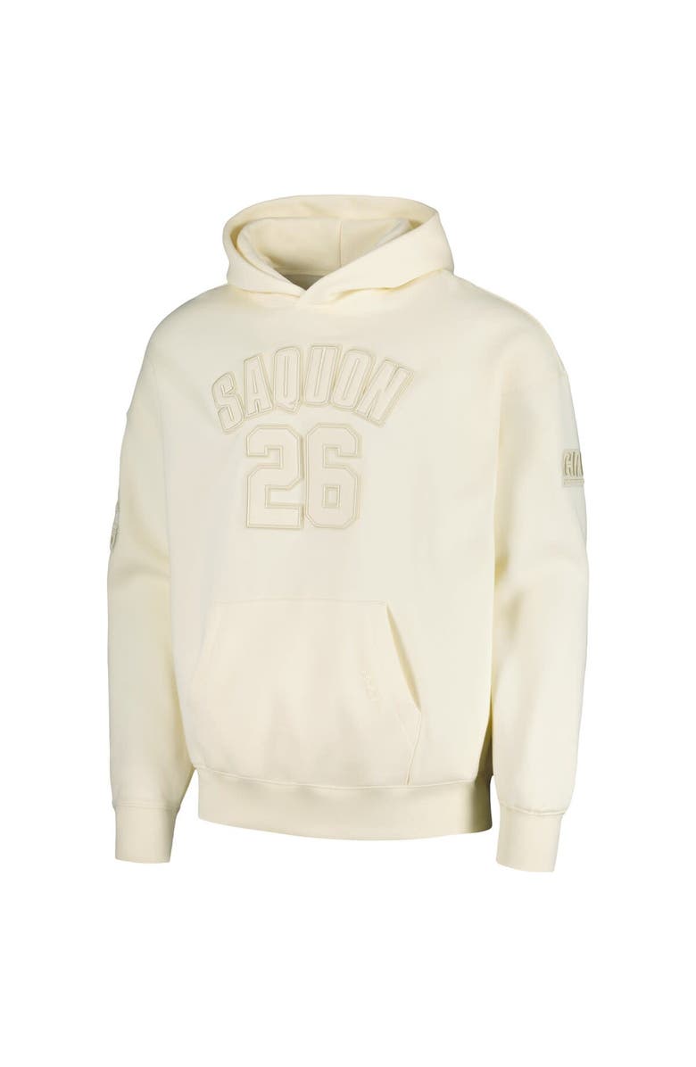 PRO STANDARD Men's Pro Standard Saquon Barkley Cream New York Giants Player Name & Number Pullover Hoodie, Alternate, color, 