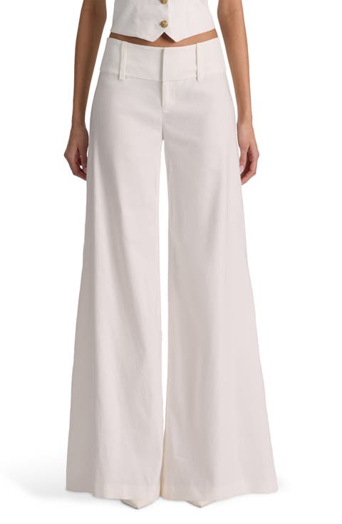 Olivia Wide Leg Linen Blend Pants