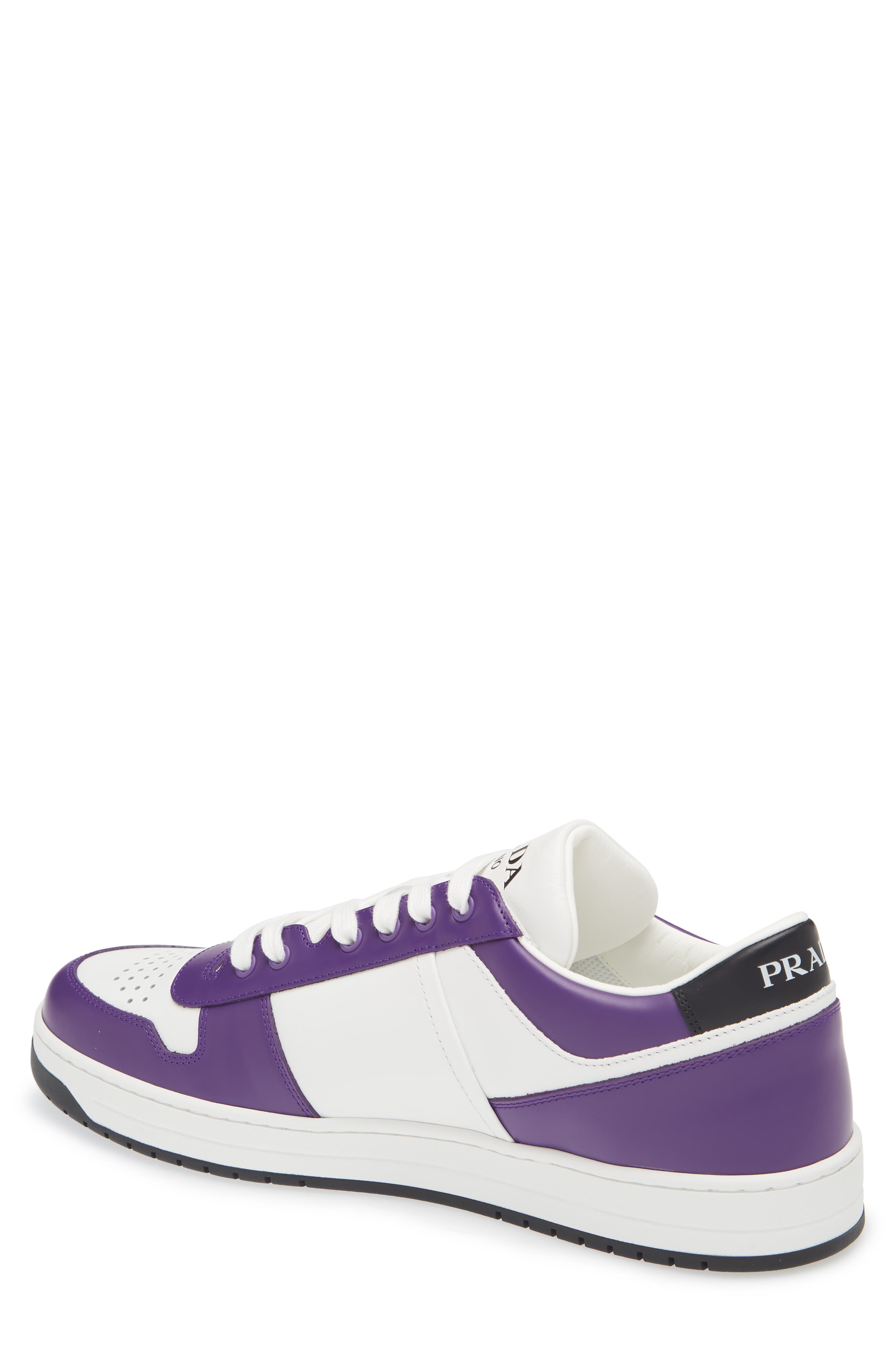 Downtown Logo Low Top Sneaker, Alternate, color, BIANCO/ CICLAMIN