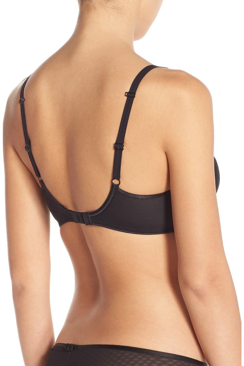 Lingerie Aeria Underwire Spacer Bra, Alternate, color, BLACK