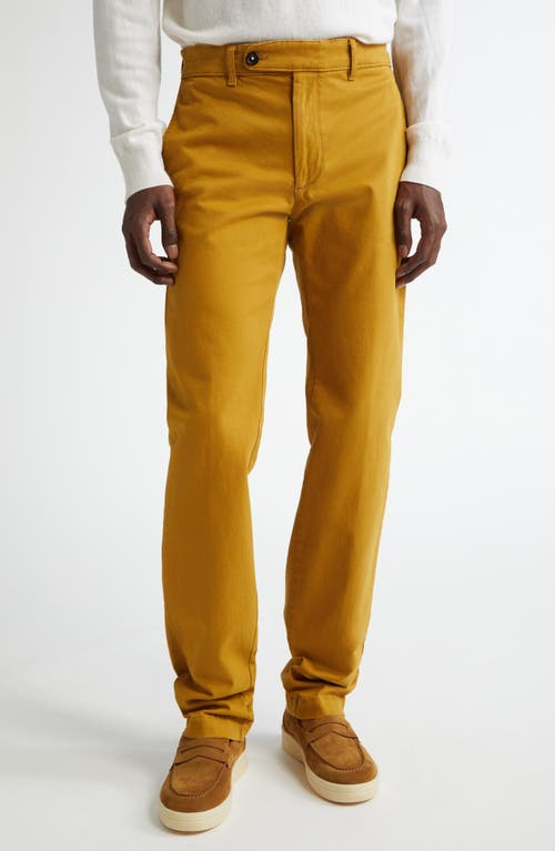 Massimo Alba Winch2 Gabardine Trousers in Mustard 