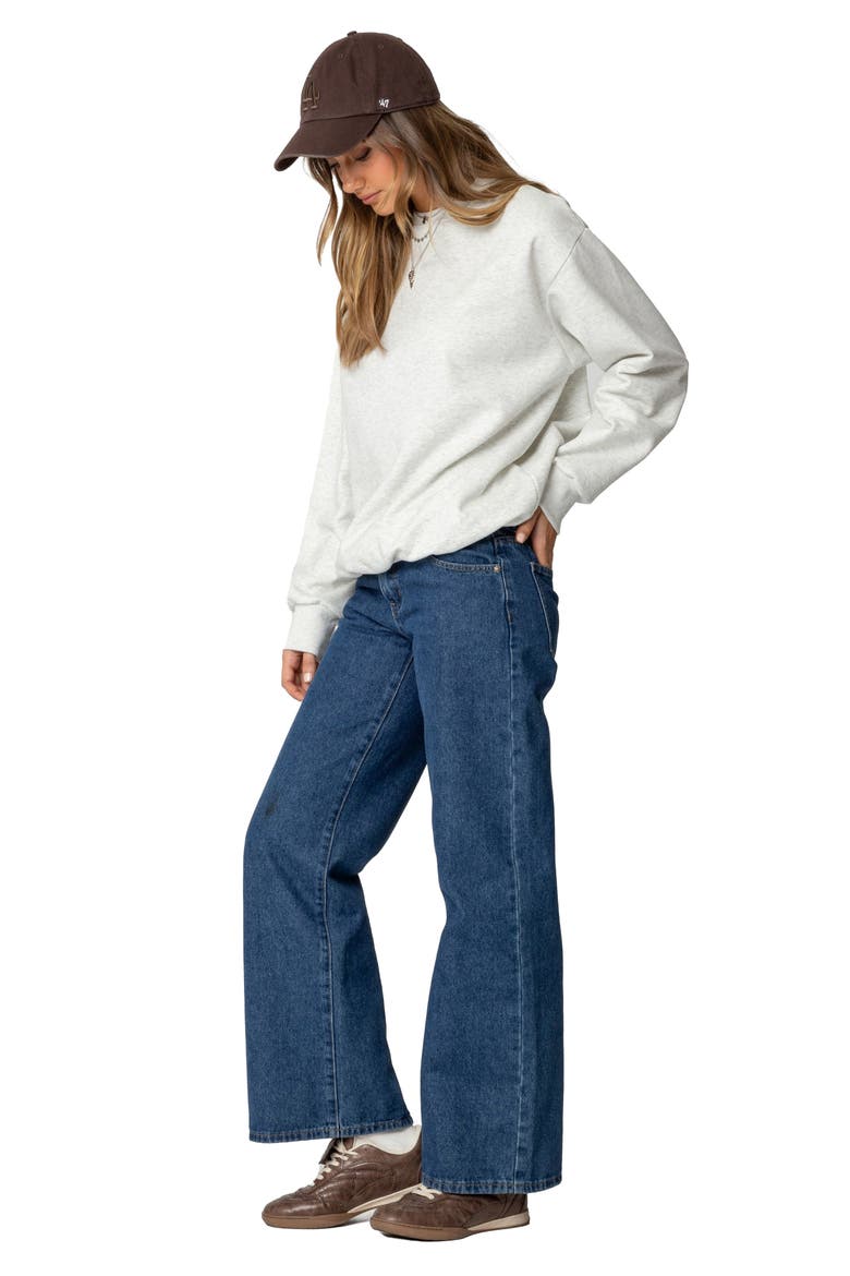 Laurey Oversize Sweatshirt, Alternate, color, GRAY-MELANGE