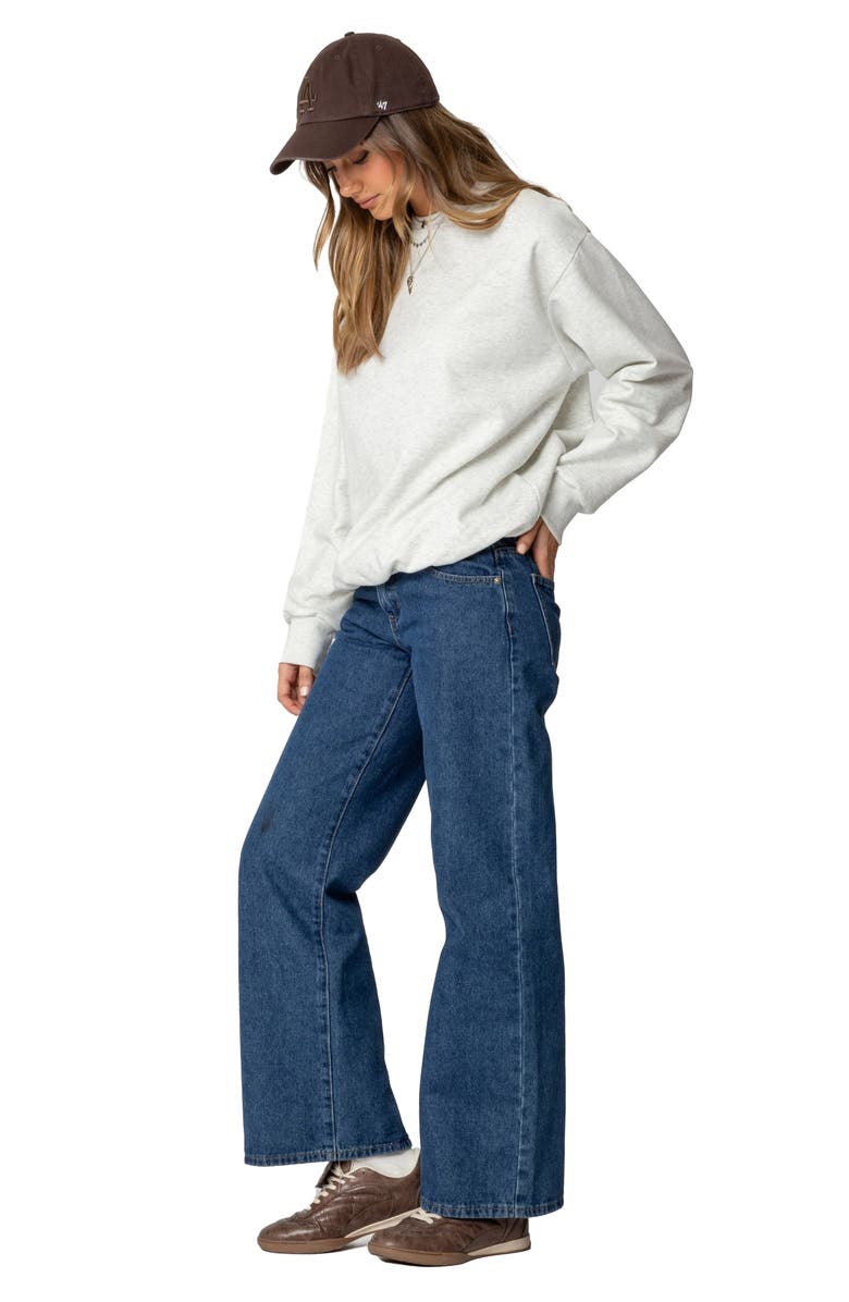 EDIKTED Laurey Oversize Sweatshirt, Alternate, color, Gray-Melange