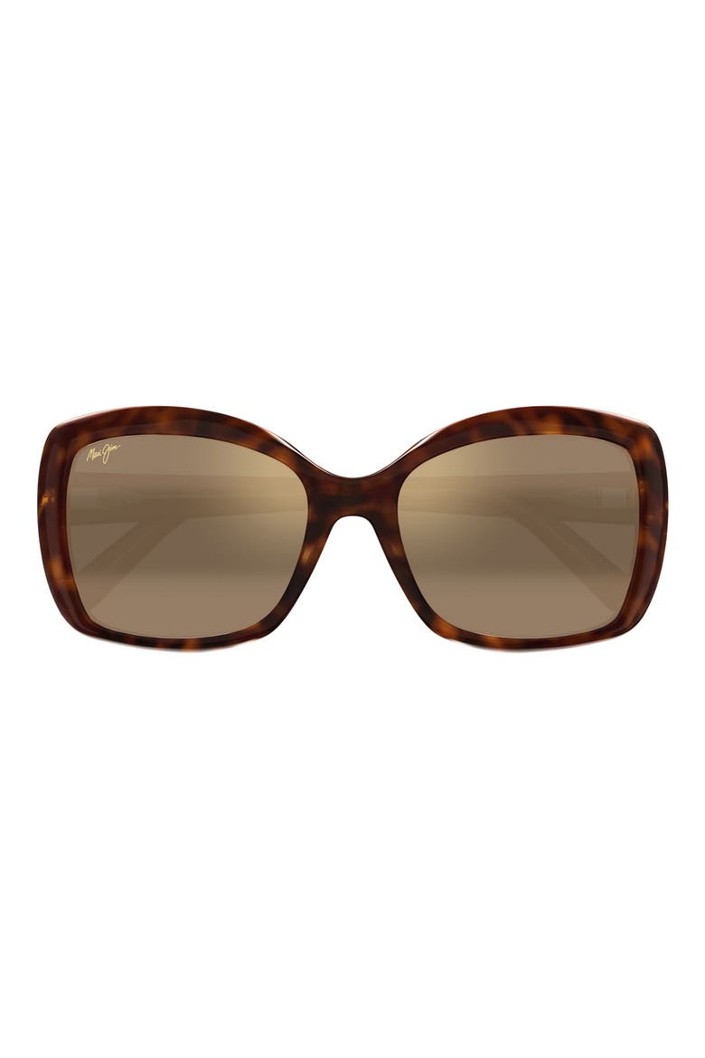 Orchid 57mm PolarizedPlus2® Square Sunglasses, Main, color, TORTOISE