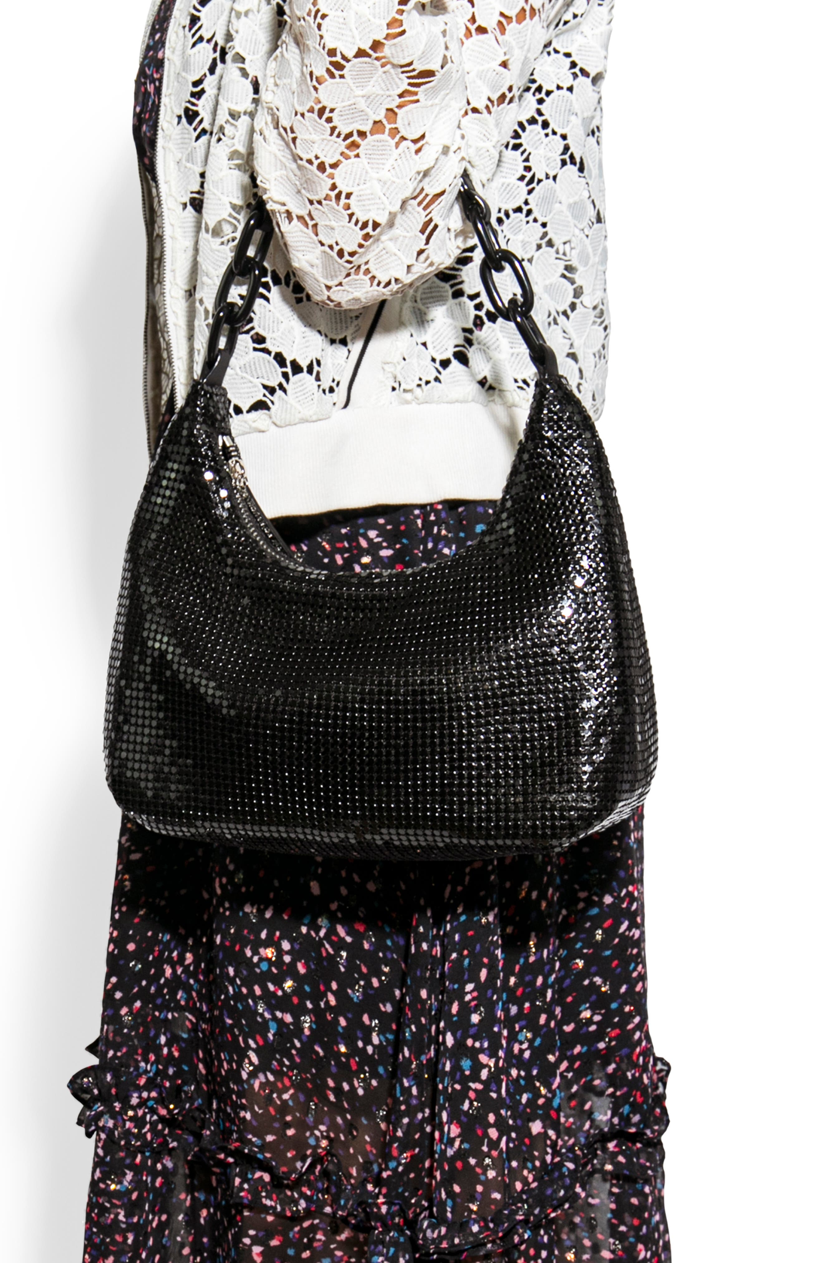 HOUSE OF WANT Newbie Metal Mesh Shoulder Bag, Alternate, color, 