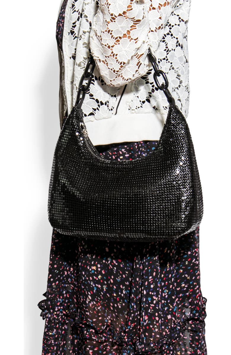 HOUSE OF WANT Newbie Metal Mesh Shoulder Bag, Alternate, color,