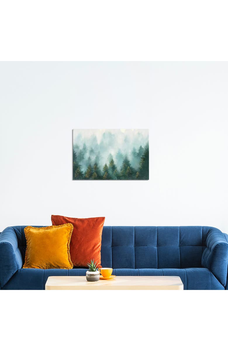 iCanvas Misty Forest by Julia Purinton Canvas Wall Art, Alternate, color, Misty Forest
