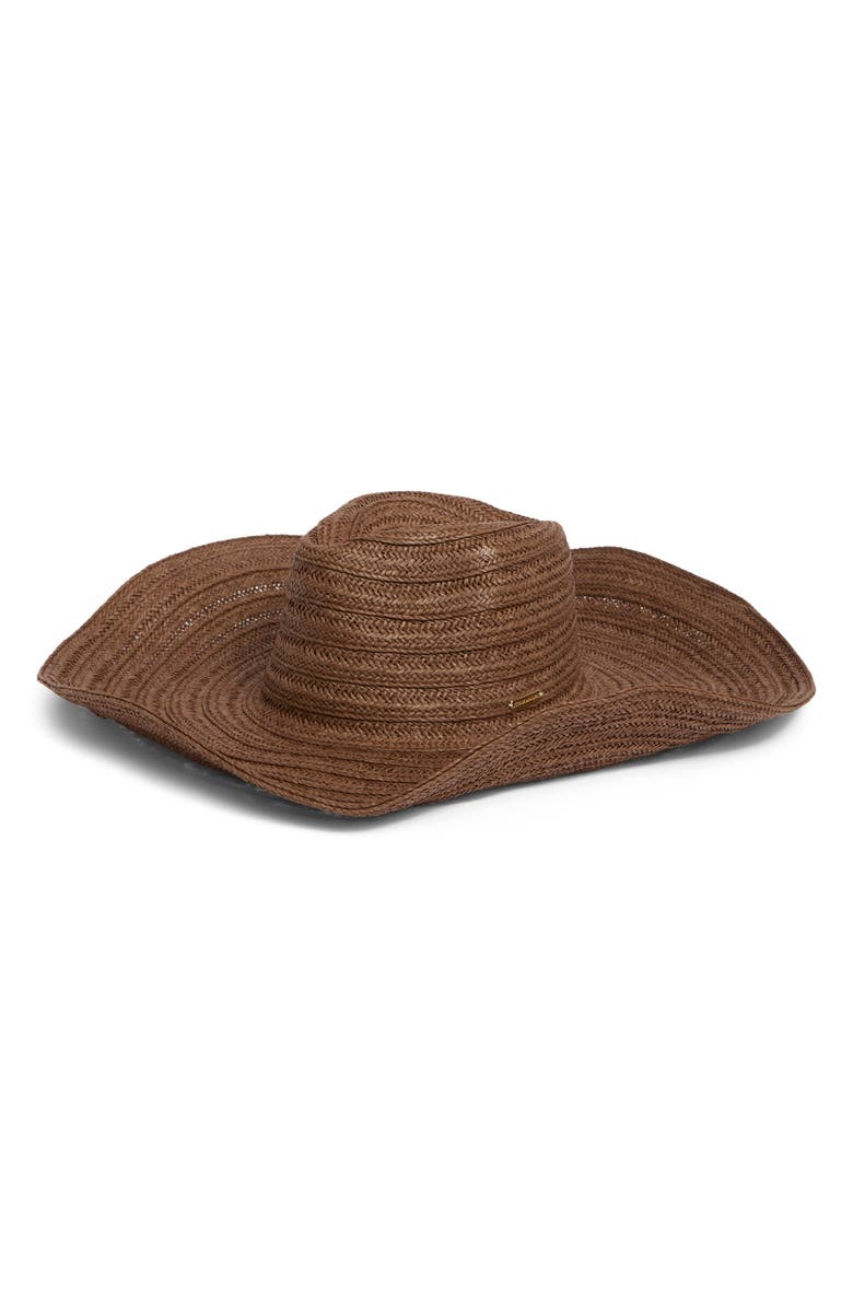 Steve Madden Maria Oversize Floppy Hat, Main, color, Chocolate