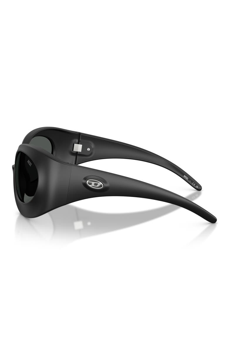 56mm Cat Eye Sunglasses, Alternate, color, MATTE BLACK / DARK GREY