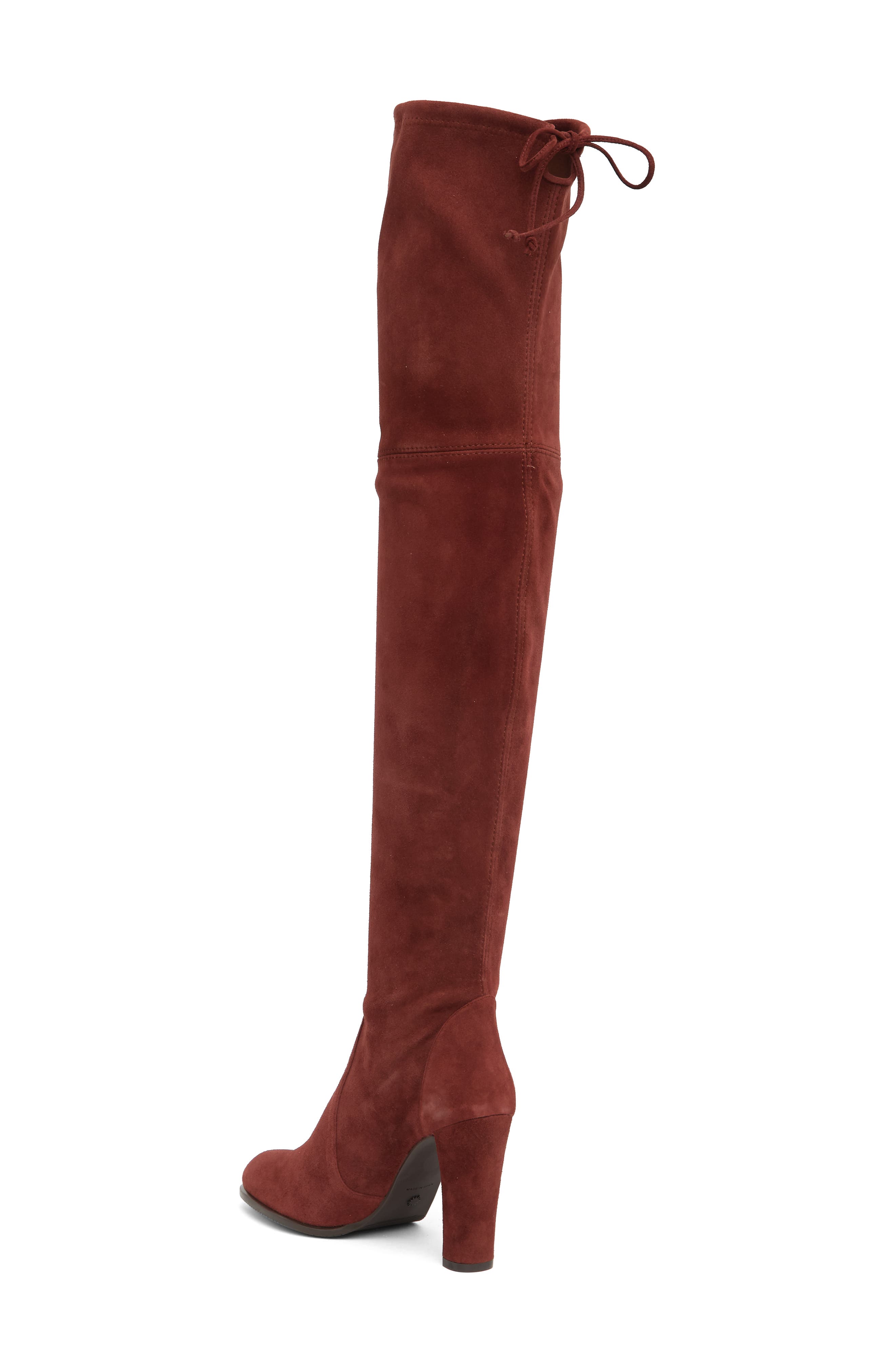 Highland Over The Knee Boot, Alternate, color, MAHOGANY