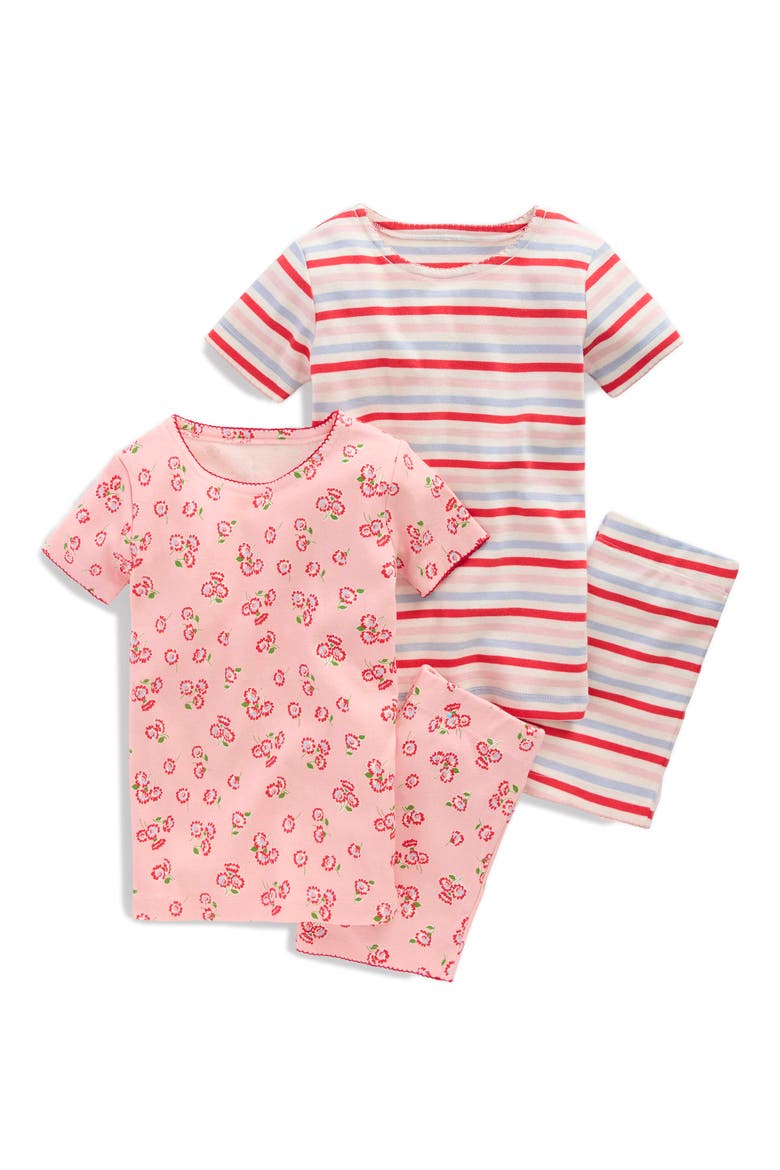 Shorty Pajama Shirt & Shorts Set, Main, color, MULTI STRIPE
