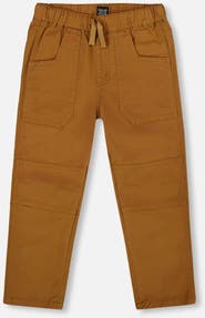 Deux par Deux Twill Jogger Pants with Patch Pockets