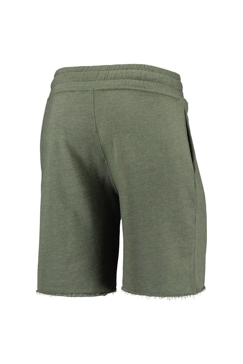 Men's Concepts Sport Heathered Olive Cincinnati Reds Mainstream Tri-Blend Shorts, Alternate, color, Green