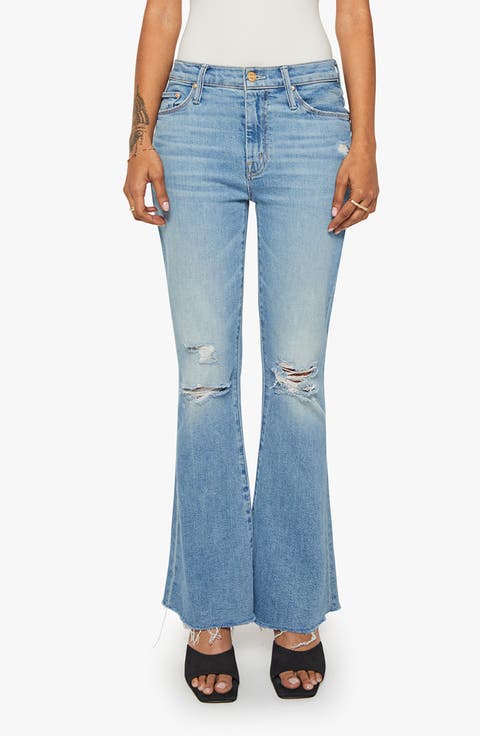 Ripped Flare Jeans (Chaos Is Calling) (Petite)