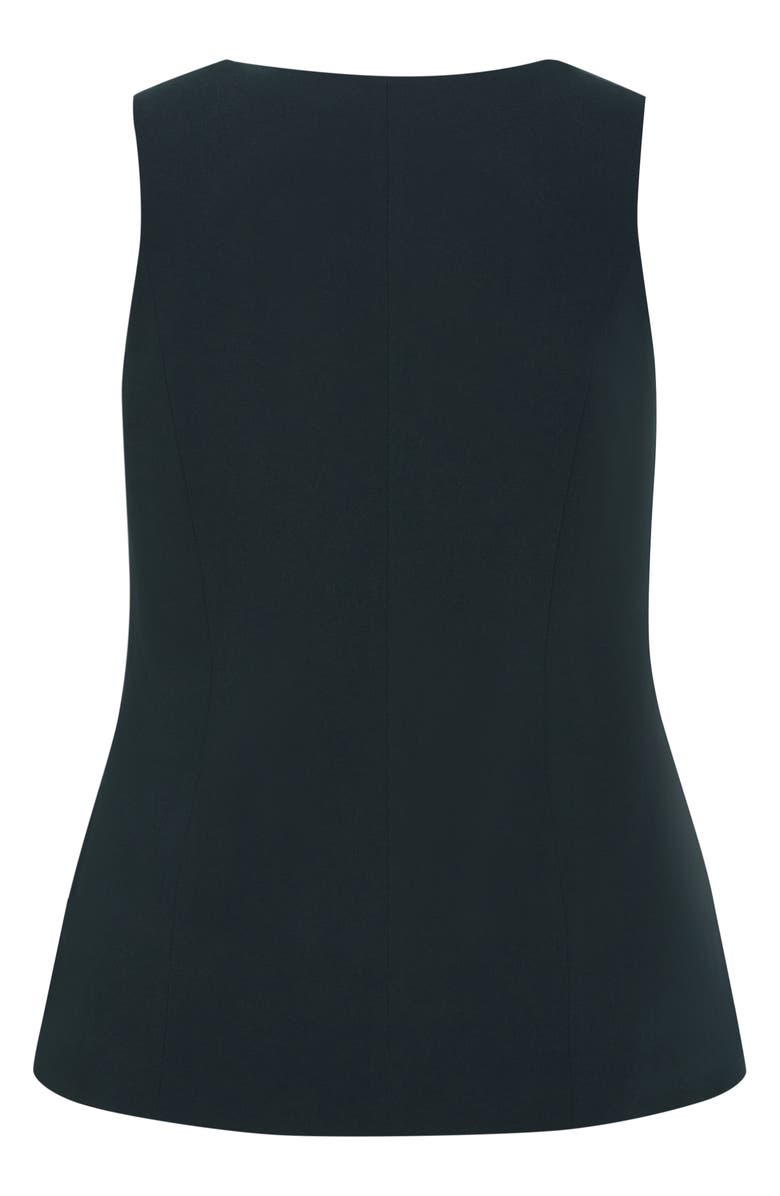 City Chic Abbie Vest, Alternate, color, Deep Emerald