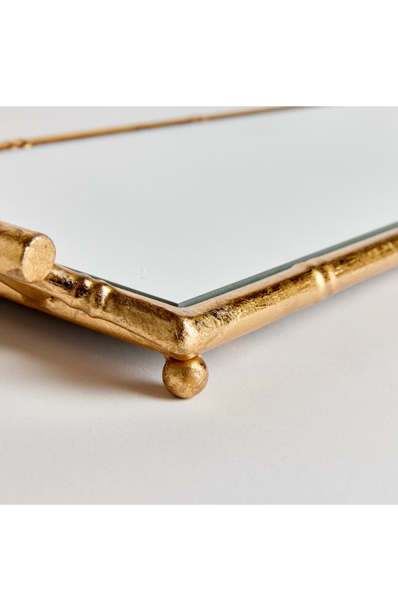 Napa Home & Garden Daphne Narrow Decorative Mirrored Tray With Handles, Alternate, color, 