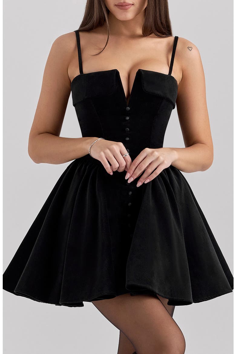 alexander wang fit and flare velvet mini dress Fit & Flare Velvet Mini Dress