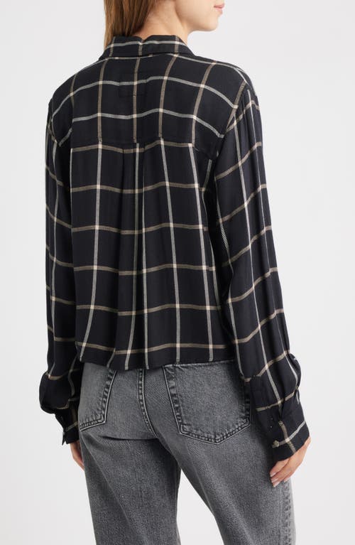 Rails Malin Windowpane Plaid Snap-up Shirt In Multi