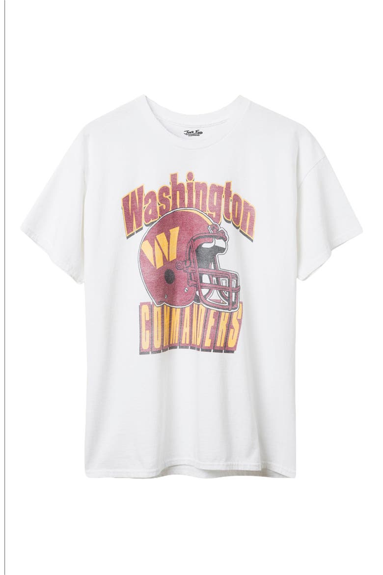 Washington Commanders Throwback Helmet Cotton Graphic T-Shirt, Main, color, WHITE
