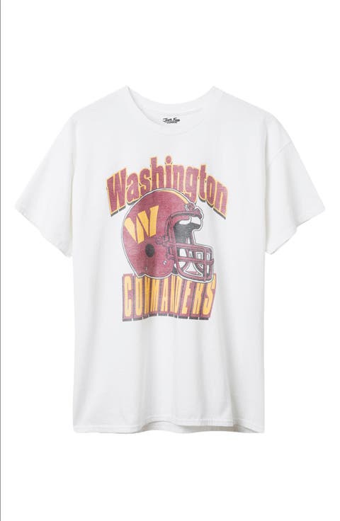 Washington Commanders Throwback Helmet Cotton Graphic T-Shirt