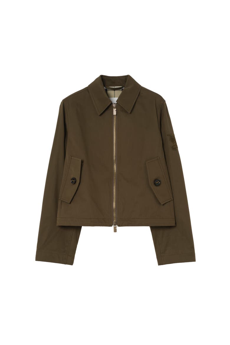 Gabardine Jacket, Alternate, color, Thorn green