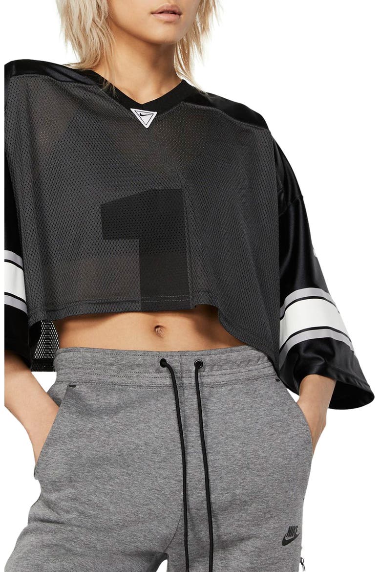 NikeLab Collection Women's Football Top, Main, color, BLACK