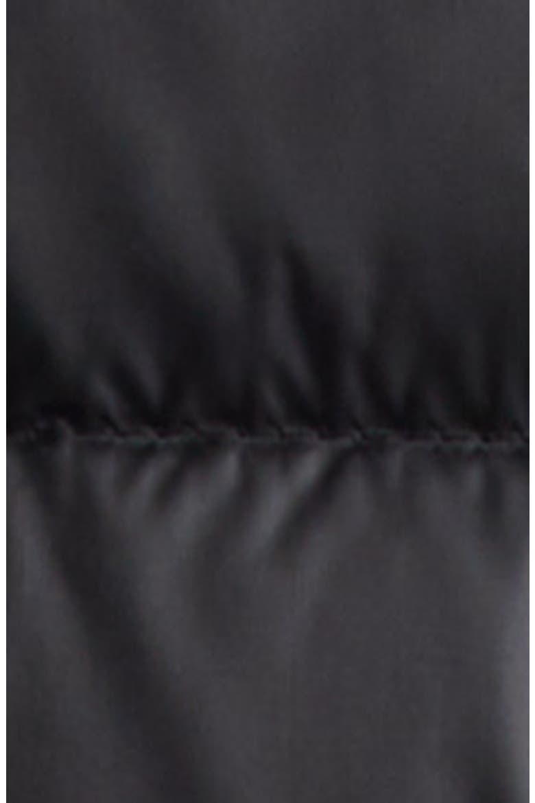 Fleurs Down Puffer Jacket, Alternate, color, BLACK