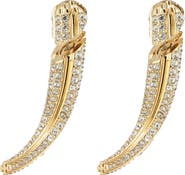 Tory Burch Pierced Front/Back Earrings