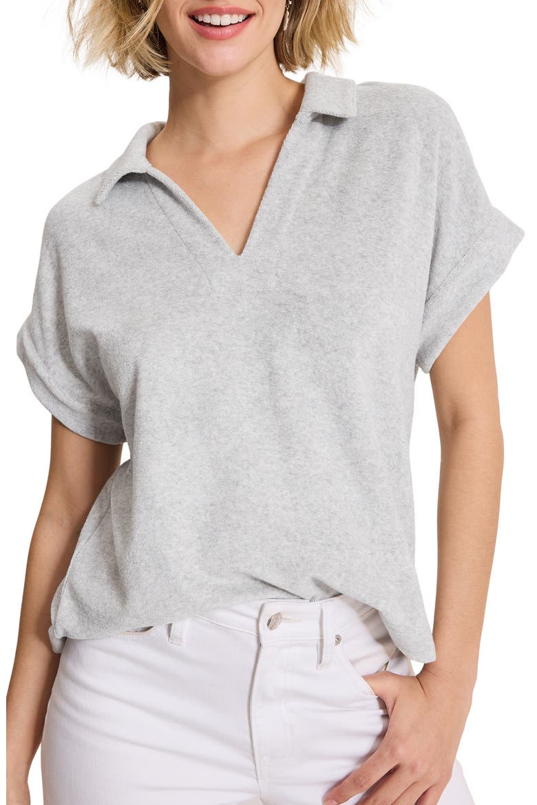 Suncoast Terry Cloth Polo, Main, color, SUMMER GREY HEATHER