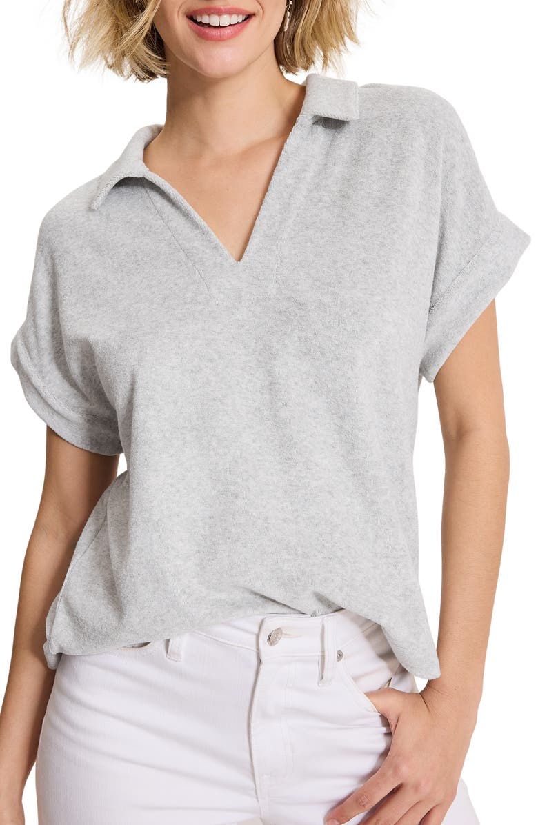 Tommy Bahama Suncoast Terry Cloth Polo, Main, color, Summer Grey Heather