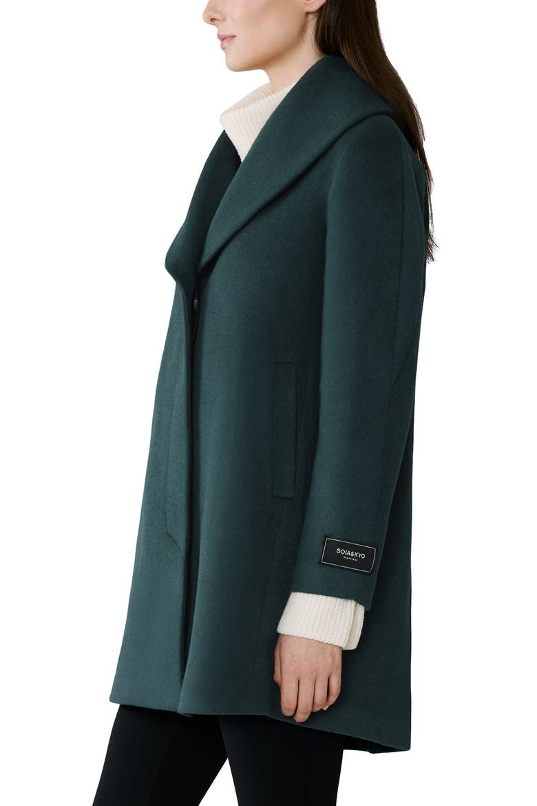 Elsa Wool Blend Coat, Alternate, color, MIDNIGHT FOREST
