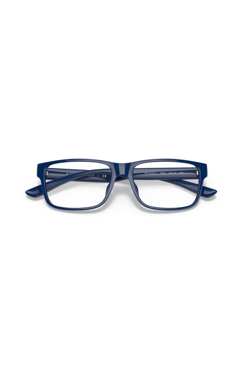 55mm Rectangle optical glasses, Alternate, color, Blue