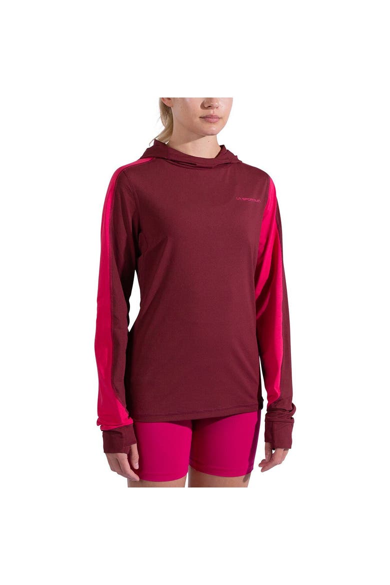 Cloud Shadow Sun Hoodie - Women's, Main, color, Redwood/Azalea