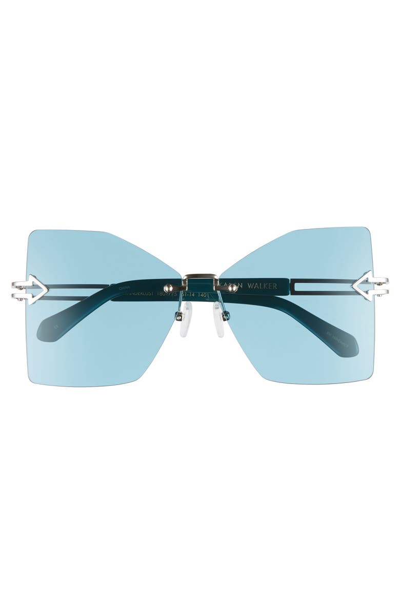 Karen Walker Wanderlust 61mm Butterfly Sunglasses, Alternate, color,