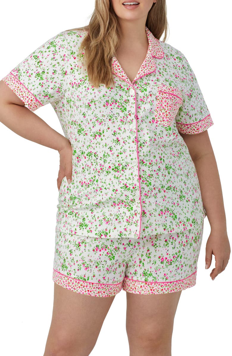 BedHead Pajamas Print Stretch Organic Cotton Short Pajamas, Alternate, color, 