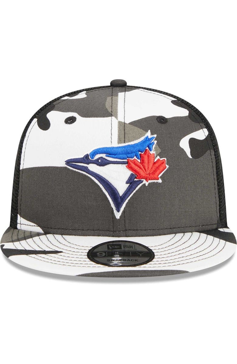 New Era Men's New Era Camo Toronto Blue Jays Urban Camo Trucker 9FIFTY Snapback Hat, Alternate, color, 