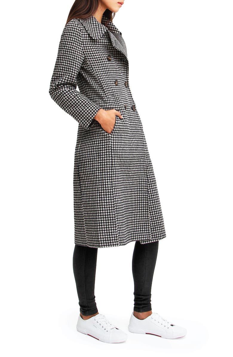 Belle & Bloom Save My Love Wool Coat, Alternate, color, Black/White