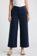Caslon® Ultra High Rise Wide Leg Twill Pants