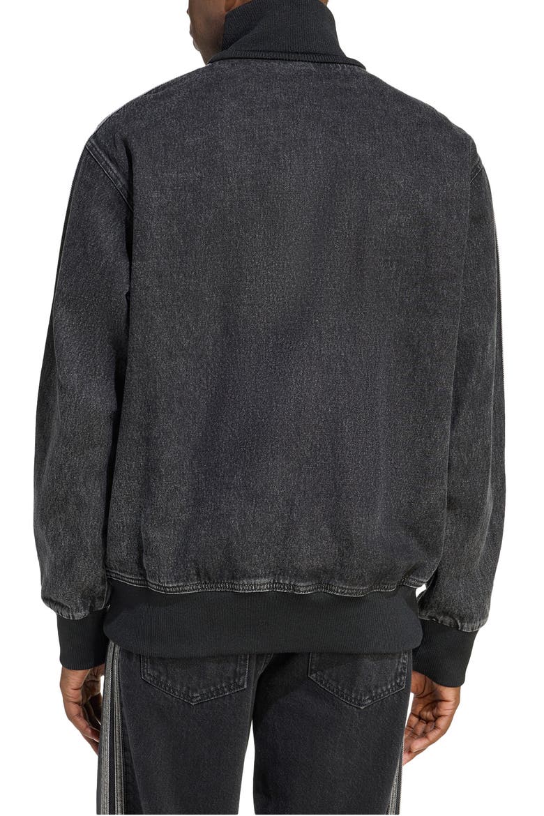 Firebird Denim Track Jacket, Alternate, color, TRUE BLACK DENIM