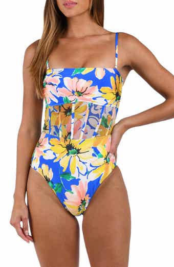 Sunshine 79 Sunflower Bandeau One-Piece Swimsuit