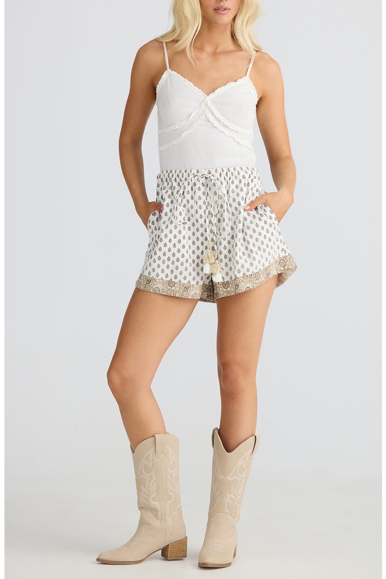 Tie Waist Peasant Shorts, Alternate, color, TEMPLE