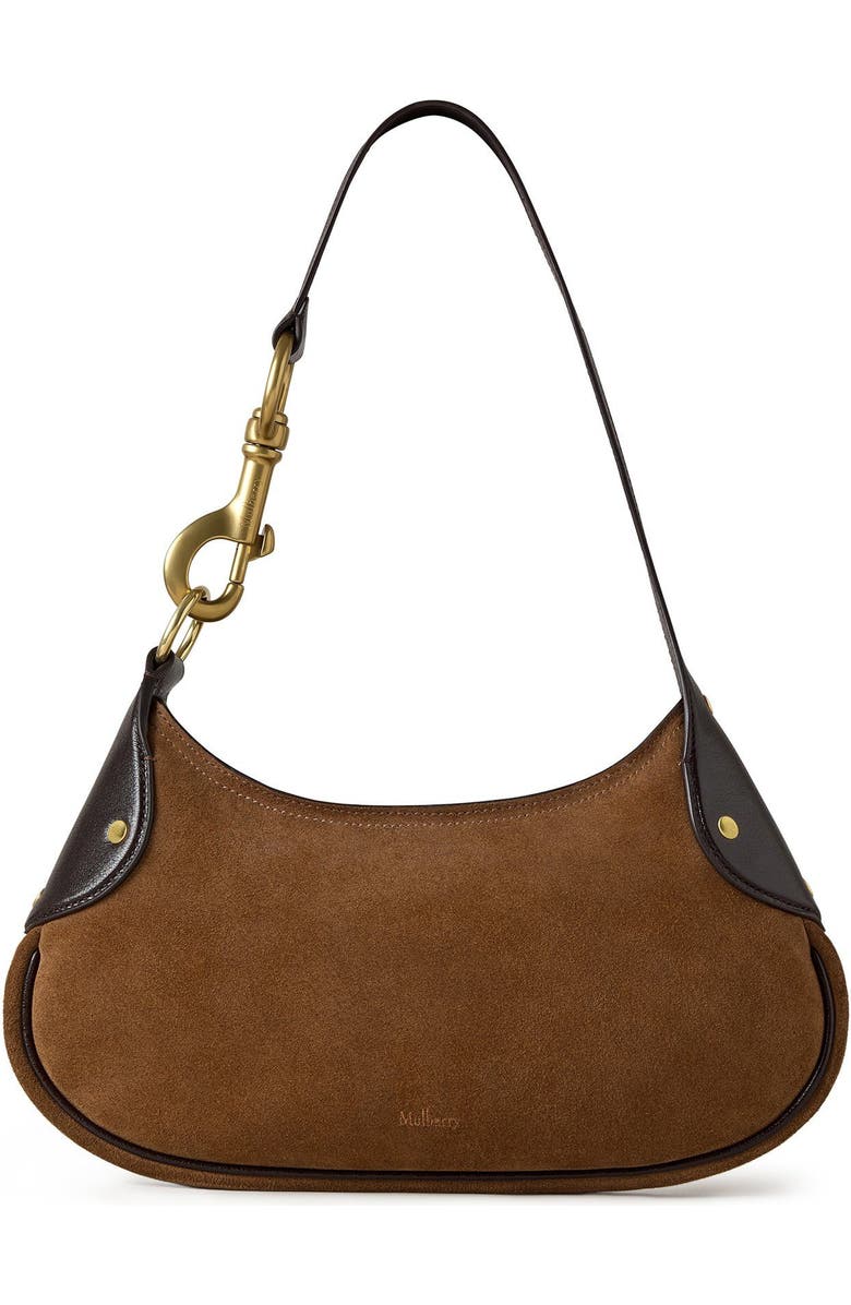 Mulberry Small Hackney Suede Shoulder Bag, Main, color,