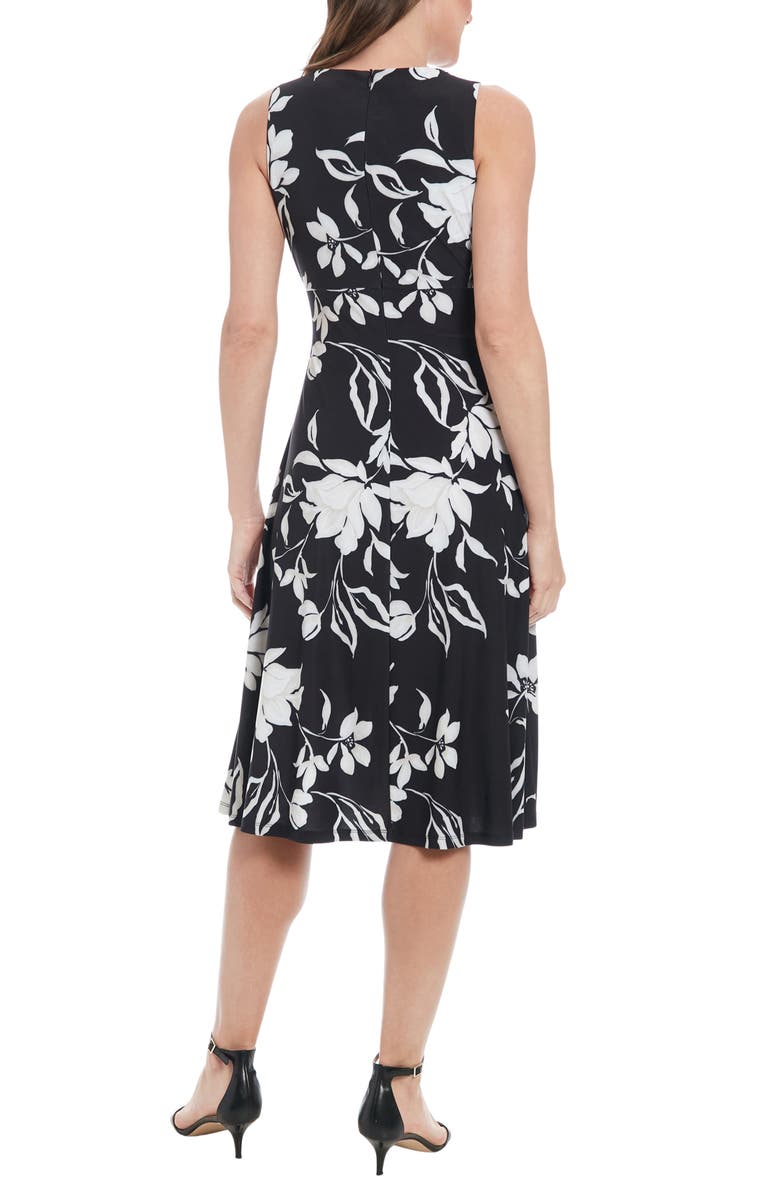London Times Sleeveless Keyhole Midi Dress, Alternate, color,