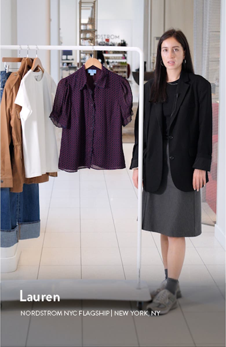 Print Scallop Shirt, sales video thumbnail