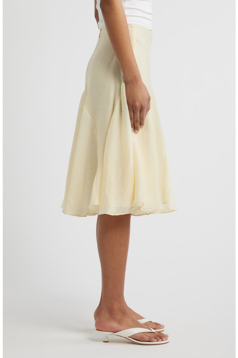 Godet Skirt, Alternate, color, YELLOW